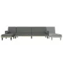 L-förmiges Schlafsofa aus dunkelgrauem Stoff, 260 x 140 x 70 cm von , Sofas - Ref: Foro24-3157273, Preis: 461,80 €, Rabatt: %
