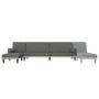 L-förmiges Schlafsofa aus dunkelgrauem Stoff, 260 x 140 x 70 cm von , Sofas - Ref: Foro24-3157273, Preis: 460,38 €, Rabatt: %