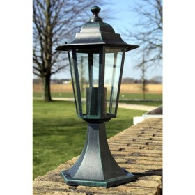 Lámpara de jardín aluminio verde/negro