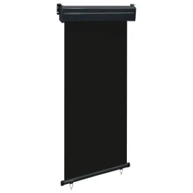 Black balcony side awning 105x250 cm by , Umbrellas - Ref: Foro24-48412, Price: 68,15 €, Discount: %