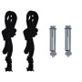 Black balcony side awning 105x250 cm by , Umbrellas - Ref: Foro24-48412, Price: 64,78 €, Discount: %