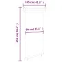 Schwarze Balkon-Seitenmarkise 105x250 cm von , Sonnenschirme - Ref: Foro24-48412, Preis: 68,15 €, Rabatt: %