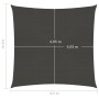 Segelmarkise anthrazitgrau HDPE 160 g/m² 4,5x4,5 m von , Sonnenschirme - Ref: Foro24-311057, Preis: 49,14 €, Rabatt: %
