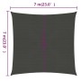 Sail awning anthracite gray HDPE 160 g/m² 7x7 m by , Umbrellas - Ref: Foro24-311060, Price: 91,15 €, Discount: %