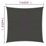 Segelmarkise anthrazitgrau HDPE 160 g/m² 7x7 m von , Sonnenschirme - Ref: Foro24-311060, Preis: 88,98 €, Rabatt: %