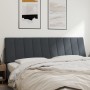 Dunkelgraues, samtgepolstertes Kopfteil 180 cm von , Kopf- und Fußteile - Ref: Foro24-374682, Preis: 68,09 €, Rabatt: %