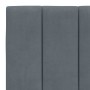 Dunkelgraues, samtgepolstertes Kopfteil 180 cm von , Kopf- und Fußteile - Ref: Foro24-374682, Preis: 68,09 €, Rabatt: %
