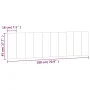 Dunkelgraues, samtgepolstertes Kopfteil 180 cm von , Kopf- und Fußteile - Ref: Foro24-374682, Preis: 65,04 €, Rabatt: %