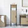 Armario de baño madera ingeniería roble Sonoma 33x33x120,5 cm de , Tocadores - Ref: Foro24-842467, Precio: 78,12 €, Descuento: %