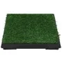 Inodoros mascotas con bandeja césped artificial 2 uds 63x50x7cm de vidaXL, Empapadores para mascotas - Ref: Foro24-170767, Pr...