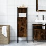 Armario de baño madera ingeniería roble ahumado 33x33x120,5 cm de , Tocadores de baño - Ref: Foro24-842468, Precio: 63,89 €