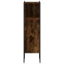 Armario de baño madera ingeniería roble ahumado 33x33x120,5 cm by , bathroom vanities - Ref: Foro24-842468, Price: 63,85 €, D...