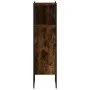 Rauchiger Eichenholz-Badezimmerschrank aus Holzwerkstoff, 33x33x120,5 cm. von , Badezimmerwaschtische - Ref: Foro24-842468, P...