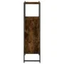 Rauchiger Eichenholz-Badezimmerschrank aus Holzwerkstoff, 33x33x120,5 cm. von , Badezimmerwaschtische - Ref: Foro24-842468, P...