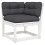 7-piece garden furniture set with solid white pine wood cushions by , Garden sets - Ref: Foro24-3216936, Price: 777,72 €, Dis...