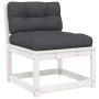 7-piece garden furniture set with solid white pine wood cushions by , Garden sets - Ref: Foro24-3216936, Price: 777,72 €, Dis...