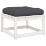 Set muebles jardín 7 pzas con cojines madera maciza pino blanco de , Conjuntos de jardín - Ref: Foro24-3216936, Precio: 787,3...