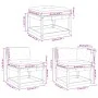 7-piece garden furniture set with solid white pine wood cushions by , Garden sets - Ref: Foro24-3216936, Price: 777,72 €, Dis...
