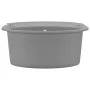 Fregadero de cocina de granito con un seno ovalado gris de , Fregaderos - Ref: Foro24-142959, Precio: 189,52 €, Descuento: %