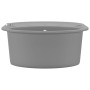 Küchenspüle aus Granit mit einer grauen ovalen Schüssel von , Sinkt - Ref: Foro24-142959, Preis: 186,76 €, Rabatt: %