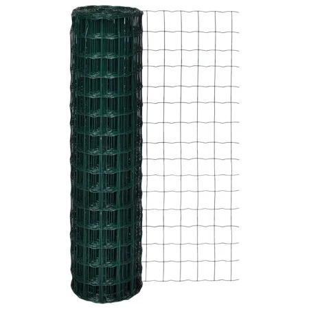 Set de euro valla acero verde 25x1,5 m de , Paneles de vallas - Ref: Foro24-140581, Precio: 103,52 €, Descuento: %