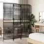 4-panel black synthetic rattan screen by , Room dividers - Ref: Foro24-365392, Price: 116,09 €, Discount: %
