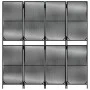 4-panel black synthetic rattan screen by , Room dividers - Ref: Foro24-365392, Price: 116,09 €, Discount: %