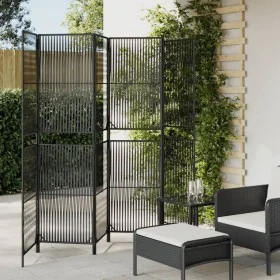 6-teiliger schwarzer synthetischer Rattanschirm von , Raumteiler - Ref: Foro24-365384, Preis: 153,94 €, Rabatt: %