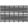 6-teiliger schwarzer synthetischer Rattanschirm von , Raumteiler - Ref: Foro24-365384, Preis: 148,41 €, Rabatt: %