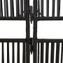 6-panel black synthetic rattan screen by , Room dividers - Ref: Foro24-365384, Price: 153,94 €, Discount: %
