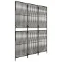 Gray synthetic rattan 3-panel screen by , Room dividers - Ref: Foro24-365390, Price: 91,44 €, Discount: %