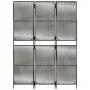 Gray synthetic rattan 3-panel screen by , Room dividers - Ref: Foro24-365390, Price: 91,44 €, Discount: %