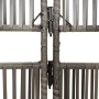 Gray synthetic rattan 3-panel screen by , Room dividers - Ref: Foro24-365390, Price: 88,16 €, Discount: %