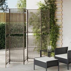 6-teiliger grauer synthetischer Rattanschirm von , Raumteiler - Ref: Foro24-365386, Preis: 152,42 €, Rabatt: %