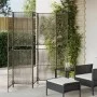 Biombo de 6 paneles ratán sintético gris de , Divisores de ambientes - Ref: Foro24-365386, Precio: 159,01 €, Descuento: %
