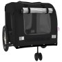 Haustier-Fahrradanhänger, Eisen-Oxford-Stoff, Schwarz von , Kinderwagen für Haustiere - Ref: Foro24-93863, Preis: 136,77 €, R...