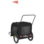 Haustier-Fahrradanhänger, Eisen-Oxford-Stoff, Schwarz von , Kinderwagen für Haustiere - Ref: Foro24-93863, Preis: 136,77 €, R...