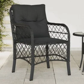 Gartensessel mit Kissen 2 Stück schwarzes synthetisches Rattan von , Gartenstühle - Ref: Foro24-365153, Preis: 189,67 €, Raba...