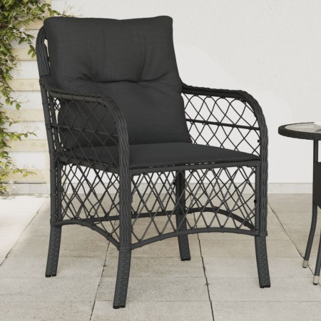 Gartensessel mit Kissen 2 Stück schwarzes synthetisches Rattan von , Gartenstühle - Ref: Foro24-365153, Preis: 162,36 €, Raba...
