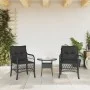 Garden armchairs with cushions 2 pcs black synthetic rattan by , Garden chairs - Ref: Foro24-365153, Price: 175,70 €, Discoun...
