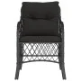 Sillones de jardín con cojines 2 uds ratán sintético negro de , Sillas de jardín - Ref: Foro24-365153, Precio: 190,68 €, Desc...