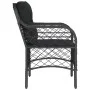Sillones de jardín con cojines 2 uds ratán sintético negro de , Sillas de jardín - Ref: Foro24-365153, Precio: 190,68 €, Desc...