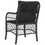 Sillones de jardín con cojines 2 uds ratán sintético negro de , Sillas de jardín - Ref: Foro24-365153, Precio: 190,68 €, Desc...