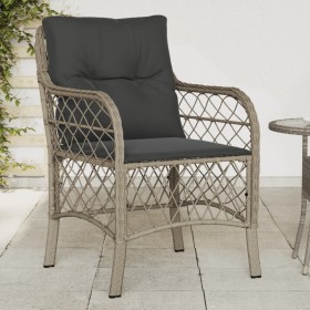 Sillones de jardín con cojines 2 uds ratán sintético gris de , Sillas de jardín - Ref: Foro24-365158, Precio: 177,95 €, Descu...