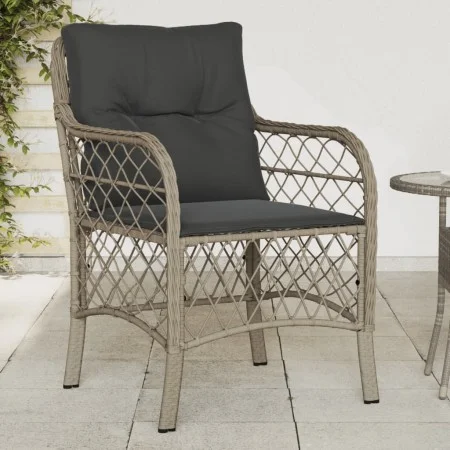 Sillones de jardín con cojines 2 uds ratán sintético gris de , Sillas de jardín - Ref: Foro24-365158, Precio: 193,84 €, Descu...