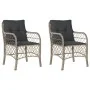 Sillones de jardín con cojines 2 uds ratán sintético gris de , Sillas de jardín - Ref: Foro24-365158, Precio: 193,84 €, Descu...