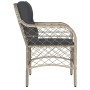 Gartensessel mit Kissen 2 Stück graues synthetisches Rattan von , Gartenstühle - Ref: Foro24-365158, Preis: 177,95 €, Rabatt: %