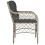 Sillones de jardín con cojines 2 uds ratán sintético gris de , Sillas de jardín - Ref: Foro24-365158, Precio: 193,84 €, Descu...