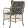 Sillones de jardín con cojines 2 uds ratán sintético gris de , Sillas de jardín - Ref: Foro24-365158, Precio: 193,84 €, Descu...