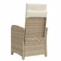 Liegender Gartenstuhl mit beigen synthetischen Rattankissen von , Gartenstühle - Ref: Foro24-365164, Preis: 142,24 €, Rabatt: %